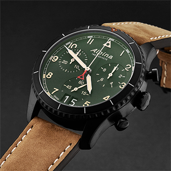 Alpina Smartimer Pilot Men's Watch Model AL372GR4FBS26 Thumbnail 3