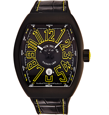 Franck Muller Vanguard Men's Watch Model 45SCBLKBLKYEL