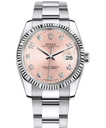 Rolex Rolex Oyster Perpetual Date Air King Ladies Watch Model: 115234-Pink-Diam