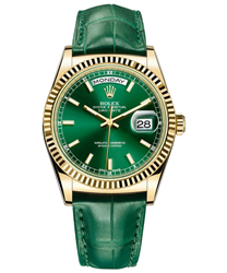 Rolex Day-Date President Men's Watch Model: 118138-GREEN