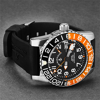 Zeno Airplane Diver Men's Watch Model 6349GMT-12-A15 Thumbnail 4