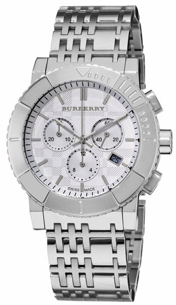 burberry watch men's swiss chronograph