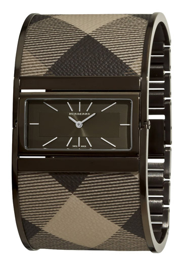 Burberry Reversible Check Bangle Ladies Watch Model BU4930