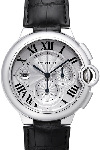 cartier ballon bleu black dial chronograph men's watch