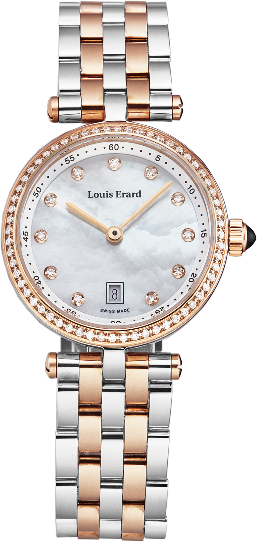 Louis Erard Romance Quartz Diamond Ladies Watch 19830PR24.SETPR1