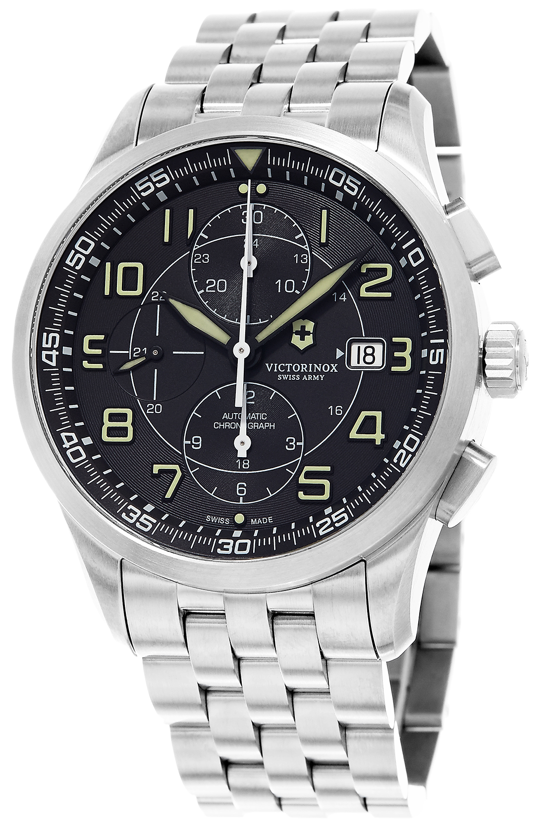 Swiss Army AirBoss Mechanical Chronograph Men s Watch Model 241620