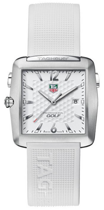 TAG Heuer Women's WAE1114.FT6011 Tiger Woods Professional Rubber Sports  Watch : Golf: Clothing, Shoes & Jewelry 