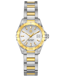 Tag Heuer Women's WAP1450.BD0837 'Aquaracer' 18kt Gold Stainless Steel Watch