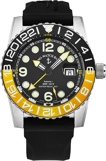 Zeno Airplane Diver Men's Watch Model 6349GMT-3-A1-9