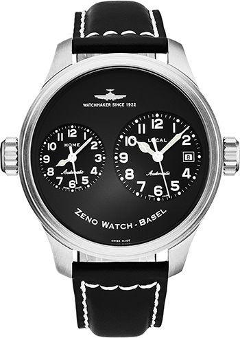 Zeno OS Pilot Dual Time  Men's Watch Model 8671-A1